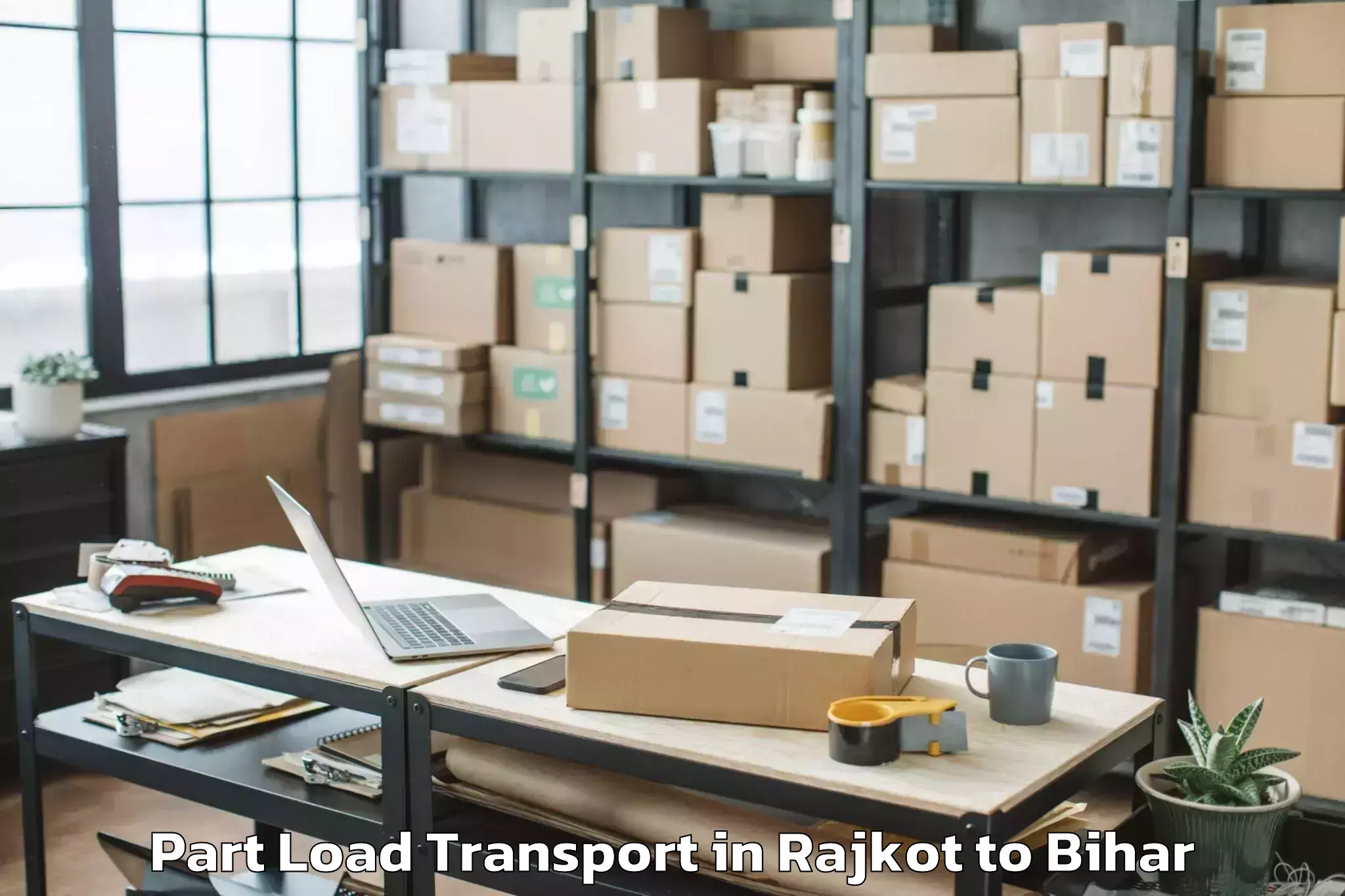 Easy Rajkot to Belsand Part Load Transport Booking